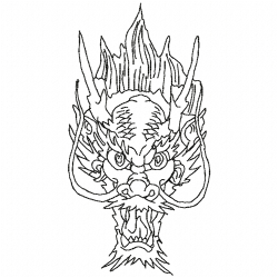 Dragoes Embroidery Design 7 Dragoes Embroidery Design 7